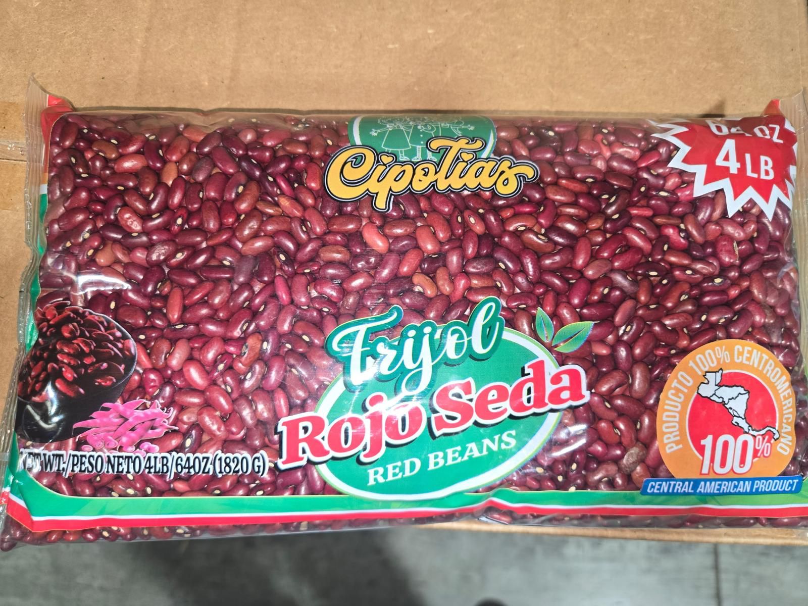 Frijol Rojo Seda 4 lb