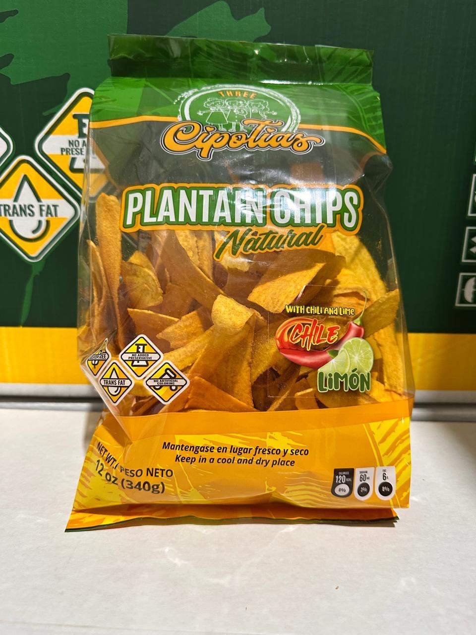 Plantain Chips Chile Limón