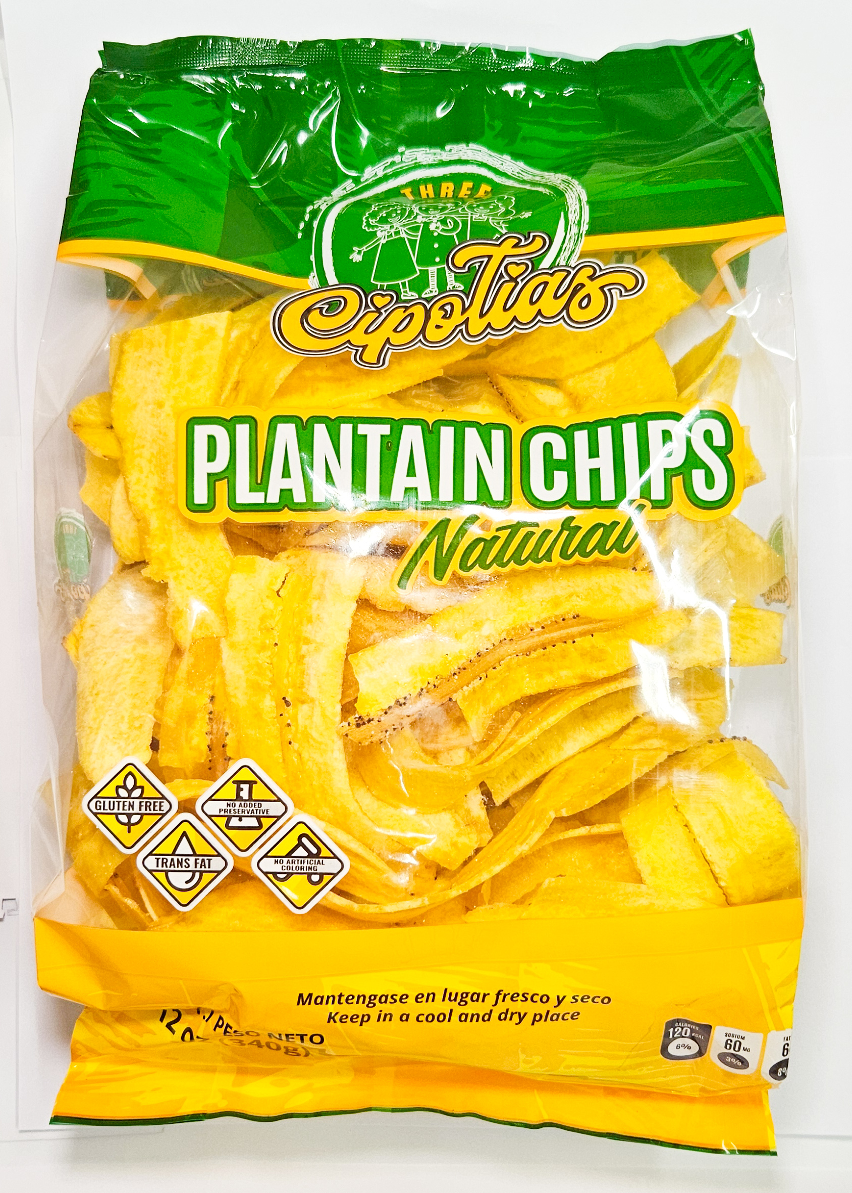 Plantain Chips Natural 12 oz