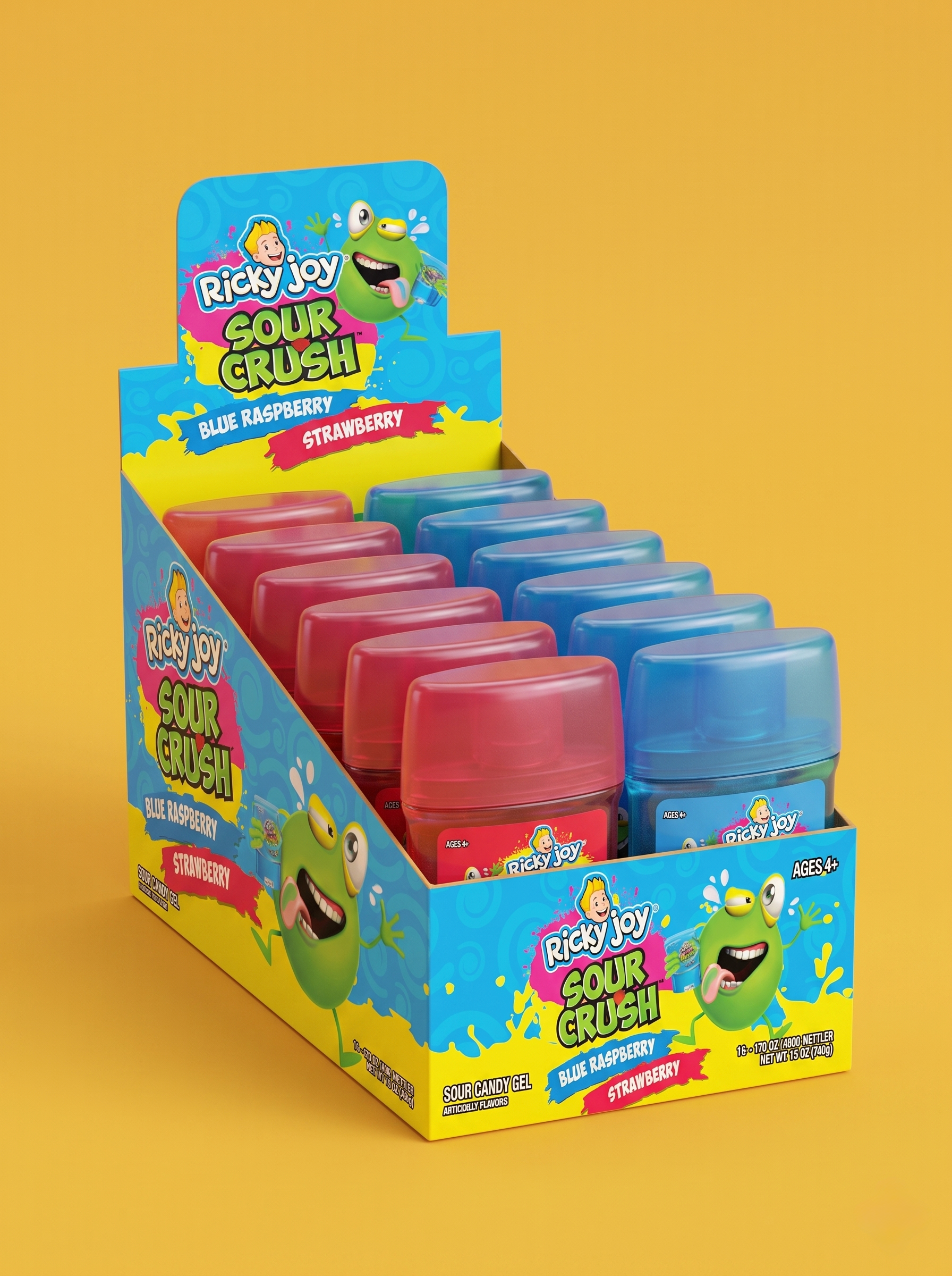 Ricky Joy Sour Crush Blue Raspberry & Strawberry